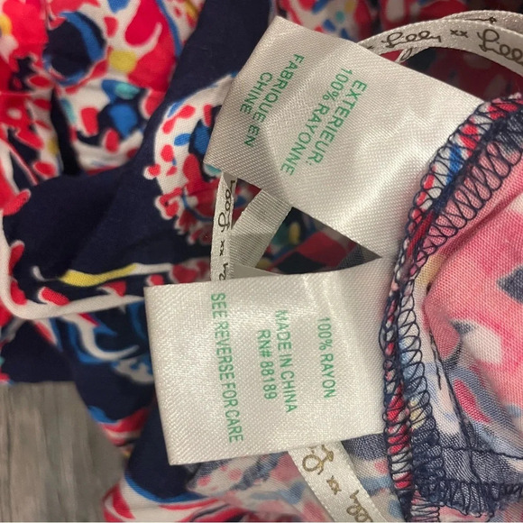 Lilly Pulitzer Jumpsuit XSmall Halibut FARRAH Strapless Wide Leg Pants Strapless - Picture 8 of 9